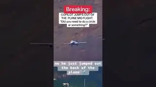 Co-Pilot jumps out of the plane without a parachute!