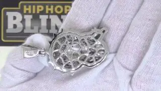 Never Fade Jesus Halo Custom Hip Hop Jewelry Pendant www.hiphopbling.com