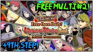 Free Blazing Bash Multi #2 + 9th Step! 3rd Anniversary Summons! Naruto Ultimate Ninja Blazing