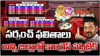 సర్పంచ్&zwnj; ఫలితాలలో కాంగ్రెస్ హ్యాట్రిక్|Telangana Sarpanch Elections 2025|Congress Victory|Revanth|#U