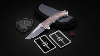 Les George Knives Valmara Non Recurve Mokume