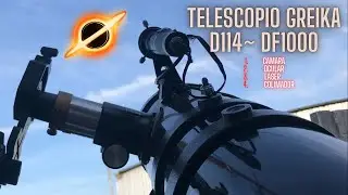 TELESCOPIO greika 114x1000, OCULAR, CAMARA SV BONY 205, COLIMADOR LASER