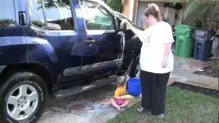 Emily Washes Mommy's Car