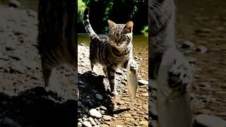Cat catching fist live🔴 #catvideo ##viralvideo #fish
