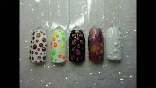 Fairy Nailz - CND Shellac 3D Glitter dots nail art using metallic additives.