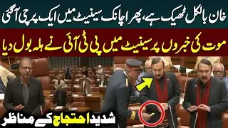 Dramatic Scene in Senate over Imran Khan News | PTI Protest | Senate Session | Public News
