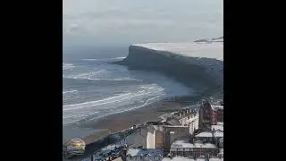 Snowy Saltburn in the North East of England