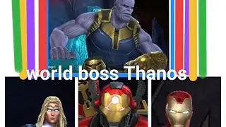 how to win world boss Thanos ultimate in Marvel future fight game play