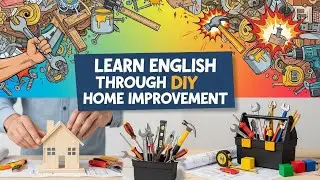 DIY Bookshelf & Learn English! Home Improvement Vocab (A1-A2) 🔨