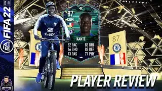 BETTER THAN HIS NORMAL CARD? 87 FLASHBACK N'GOLO KANTE PLAYER REVIEW! FIFA 22 ULTIMATE TEAM