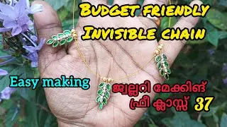 Diy Invisible chain making athome  / budget friendly invisible chain 