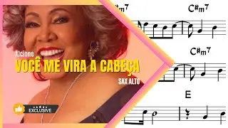 VOCÊ ME VIRA A CABEÇA | SAX ALTO PARTITURA | ALCIONE