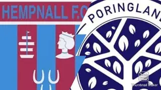 Hempnall vs Poringland / Anglian Combination Division 3 / Derby day / Norfolk Football / Non League