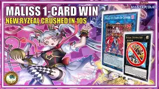 1-CARD Maliss Combo That Destroys Ryzeal Gameplan | MASTER DUEL