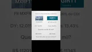 MXRF11 vs VGIR11: Qual rendeu mais com R$10 mil em 1 ano? 📊💰