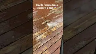 How to remove loose paint off a deck 😱