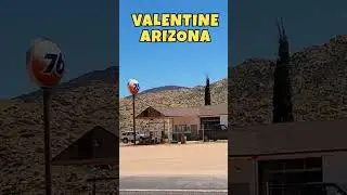 Two vintage Gas Stations on Route 66 in Valentine Arizona.
