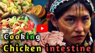 Chicken intestine 🤤👌🔥#best video #daily vlogs#Testy chicken organ 🫀