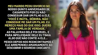 Por não dar um FILHO ao meu MARIDO, ele pediu DIVÓRCIO no nosso ANIVERSÁRIO de Casamento