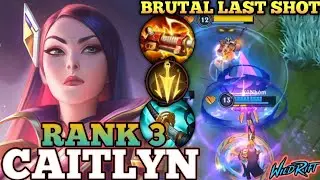 CAITLYN DEADLY 100% LAST CRIT. DMG! AGGRESSIVE MVP PLAY - TOP 3 GLOBAL CAITLYN BY VũNhôm - WILD RIFT