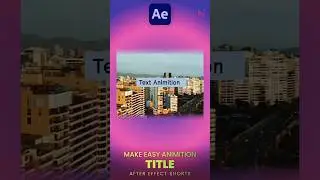Scale to Success: Easy After Effects Text Animation Tutorial #shorts