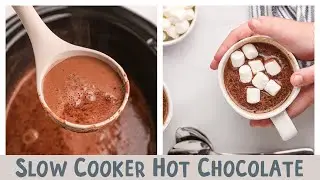☃️Slow Cooker Hot Chocolate - Perfect for any holiday party!