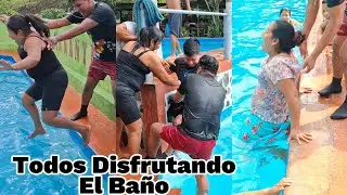 ❤️Magali Empujan a Rigoberto En la Piscina😱Maria Queda Boca abierta😡