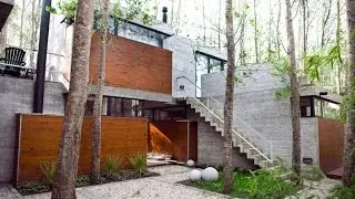 Beautiful Modern House Design Built Surrounded by Its Original Uncut Trees