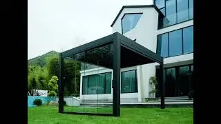 FlexPatio Optional Pergola Walls | Sliding Glass Doors