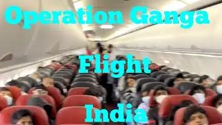 Indian students coming from Ukraine to India by Operation Ganga Flight