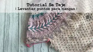 | Levantar puntos para mangas en canesú redondo o raglán | Tutorial Se Teje |
