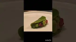 Minitacos de clorofila de #spanac cu #rissotto de #hrișcă și edamame !#tacos #clorofila #bocusedor