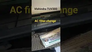 Mahindra TUV300 AC filter change#AC filter replacement Mahindra TUV300#AC Filter#