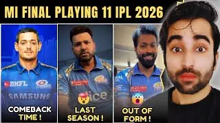 Mumbai Indians Final Playing 11 for IPL 2026 | MI Squad Review | SWOT Analysis