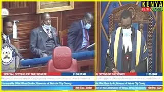 Sonko Impeachment - Governor shocked as Senate reads his charges