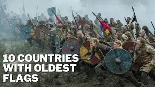 10 Countries with the OLDEST Flags in the World #shorts
