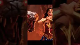 When the Amazonian Queen Meets the Giant Serpent God! ​#WonderWoman​#Action​#DCEU