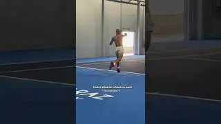 Carlos Alcaraz is back to work at the Carlos Alcaraz Academy in Murcia. #tennis
