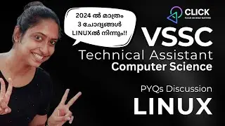 PYQs: LINUX | VSSC Technical Assistant Computer science #clickclasses #click