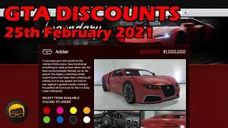 GTA Online Best Vehicle Discounts (25th February 2021) - GTA 5 Weekly Car Sales Guide №72