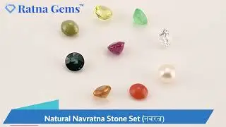 Natural Navratna Stone Set (नवरत्न) - 9 Certified Gemstones | Ratna Gems #navratna #gemstones