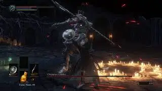 Dark Souls III - Champion Gundyr - Parry Only - Bandit Knife + Target Shield - SL 60