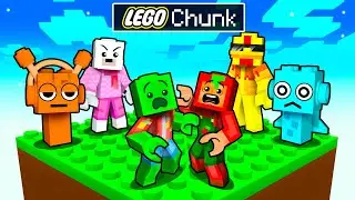 One Slime Block on a LEGO CHUNK in Minecraft!