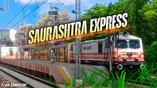 EXPLORING NEW SCENERY WAP 5 POWER 🔥 19015 SAURASHTRA EXPRESS |TRAIN SIMULATOR |MSTS /OPEN RAILS LIVE