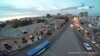 Night in Ulaanbaatar city.