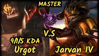 SKT T1 Haru (URGOT) ~ JUNGLE URGOT by KOREAN PRO ~ vs JARVAN IV -JUNGLE GAMEPLAY - KR Ranked MASTER