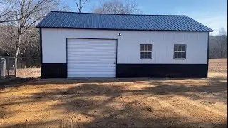 My New 24 X 35 X 10 Metal Building! (Cost breakdown at the end)