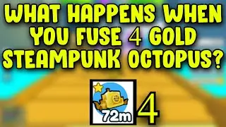 What happens when you fuse 4 Gold Steampunk Octopus? (Pet Simulator X)