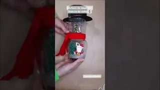 Hermoso muñeco de nieve transparente #christmas #diy #craft #shortsviral #navidad2024 #fyp