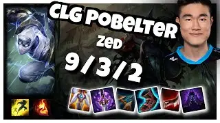 CLG Pobelter Zed MID (9/3/2) vs Talon Gameplay Replay - Patch 10.22